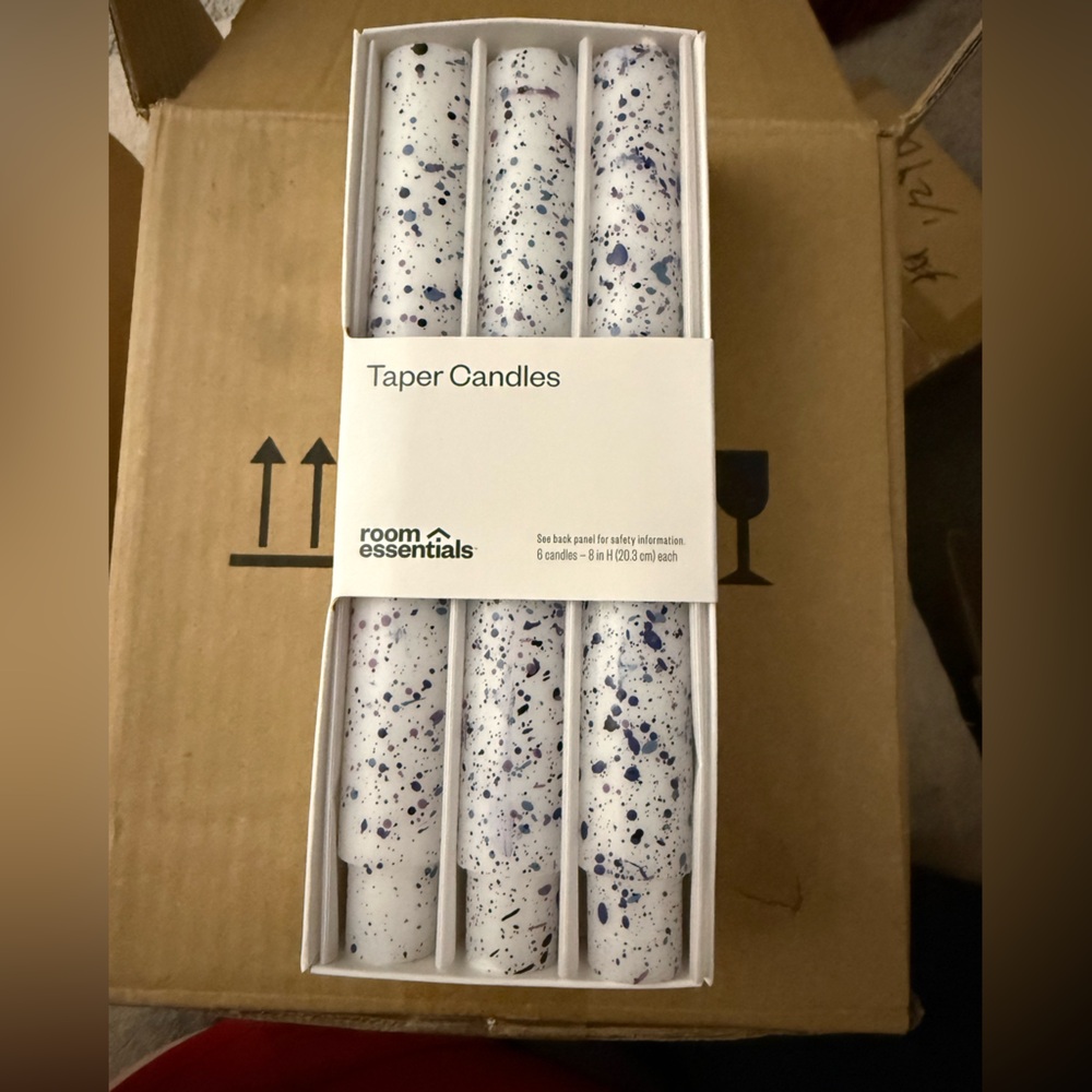 Room Essentials White Taper Candles